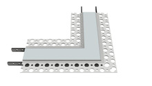 LED INSPIRATIONS CH1-COR-M10-9001 - 90-Degree Flat Corner Channel for Inspire Mud-In 1" Channel