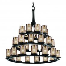  FSN-8712-10-MROR-MBLK-LED36-25200 - Dakota 36-Light 3-Tier Ring LED Chandelier