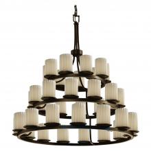  POR-8712-10-PLET-DBRZ-LED36-25200 - Dakota 36-Light 3-Tier Ring LED Chandelier